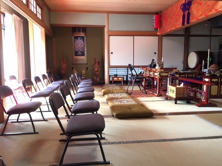 中帯江墓苑の本堂