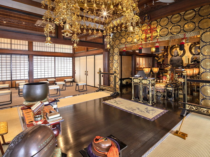 谷中 観音寺の区画図