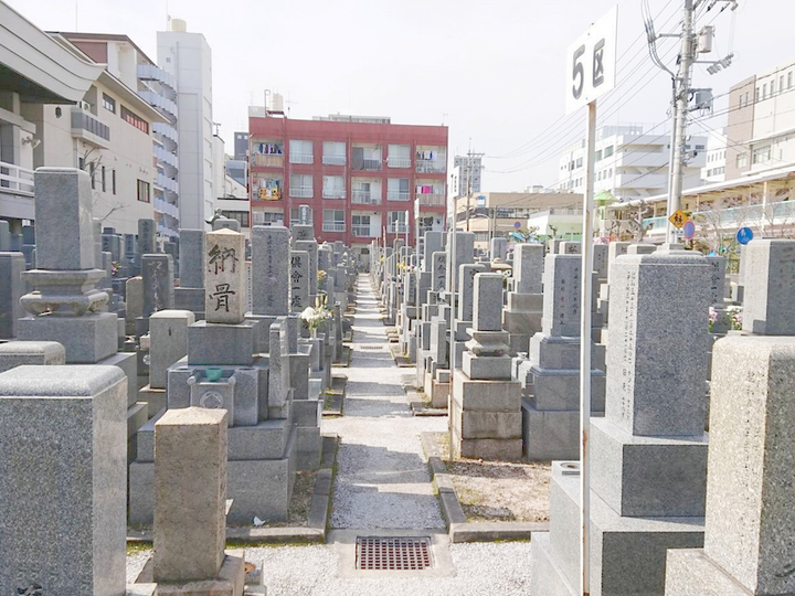 専光寺墓苑の全体写真