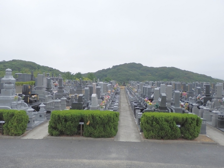 ひびき灘公園墓地の外観