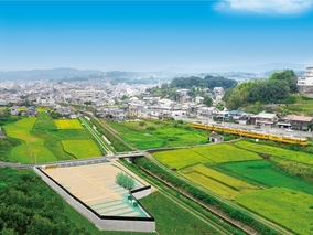 松永東墓苑の外観